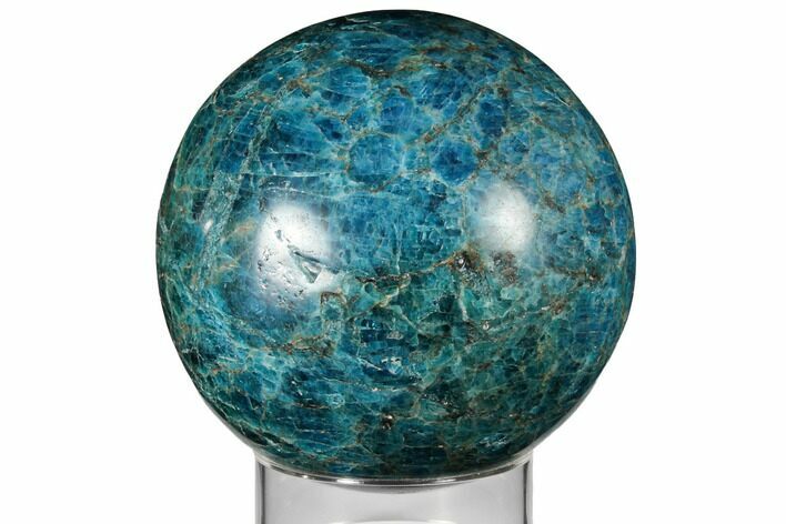 Bright Blue Apatite Sphere - Madagascar #133095